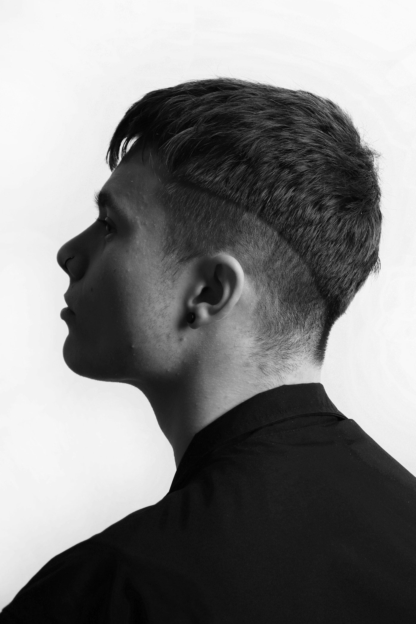 Profile of a fresh fade